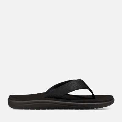 Teva Voya - Men's Teva Flip Flops - Dark Red Black | India (GCTX21496)